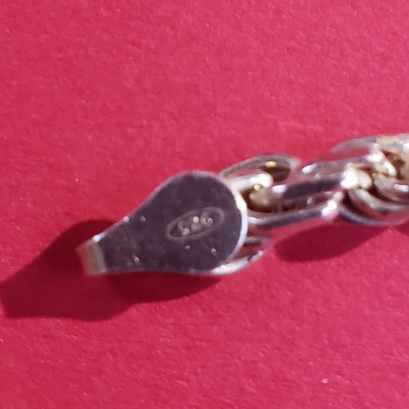 Vintage Southwest 925 Turquoise Necklace - Picture 4 of 4